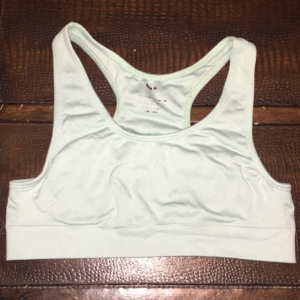 Teal sports bra